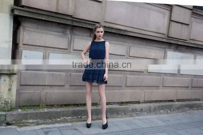 ladies's lovely dress for summer fashion spaghetti strap dress slim fit sleeveless dress 2016