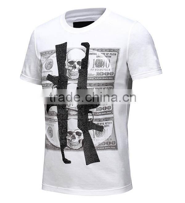 2017 China Garment Factory Personalized Customized Brand 3D Print 100%Cotton Private Label Logo Cheap Eco Promotion Men T Shirt