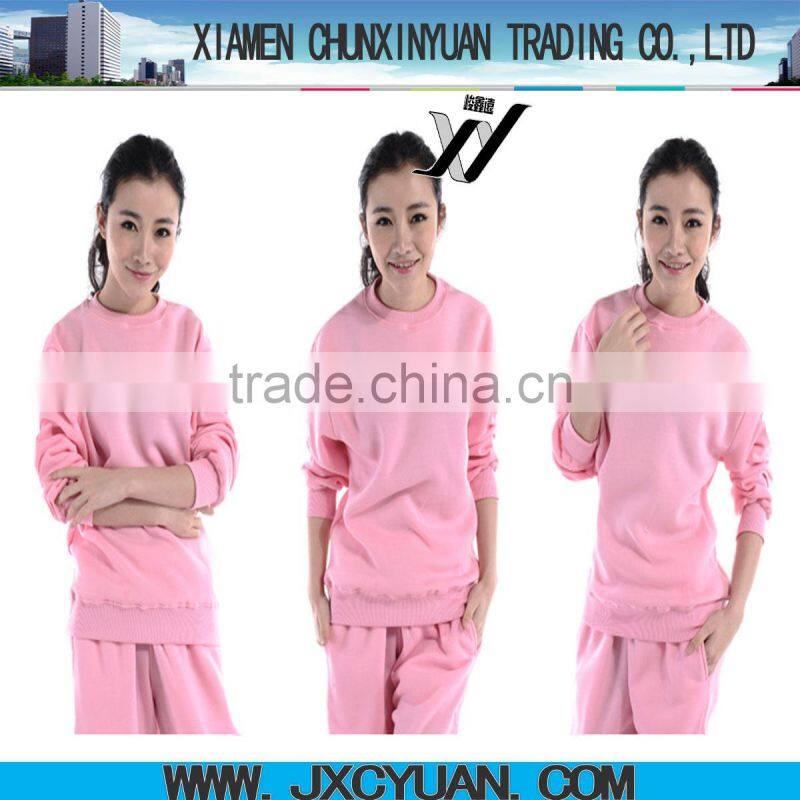 women clothing oem made in China wholesale cotton women tracksuit