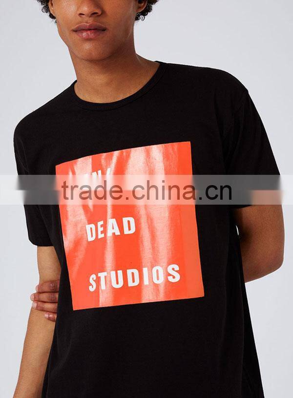 China Supplier Men Cotton Front Screen Printing/Plastic Printing T Shirts