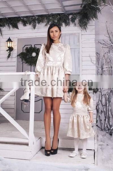 Ivory matching mother and me dresses family matching outfits factory