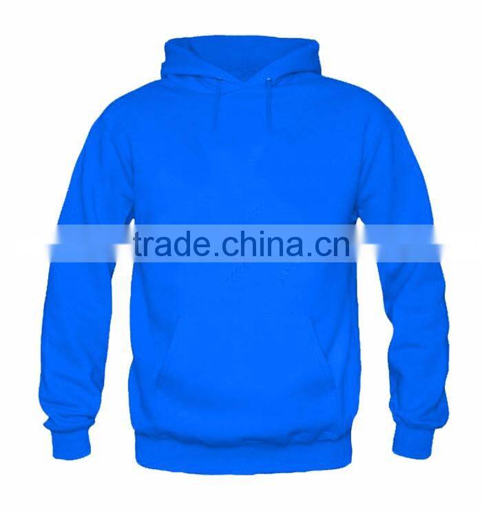 mens royal blue fleece pullover plain hoody
