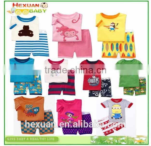 new style wholesale Printed 100% Cotton Baby Pajamas