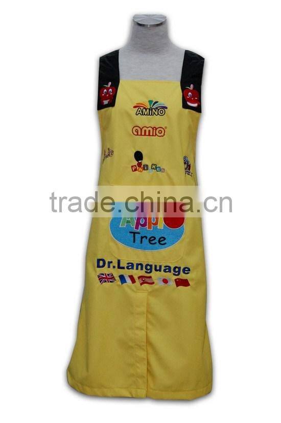 2015 design wholesale promotional solid color disposable personalized aprons