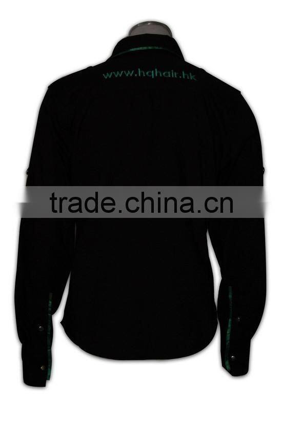 100% Cotton Design china made hot sale black women designer dress shirts