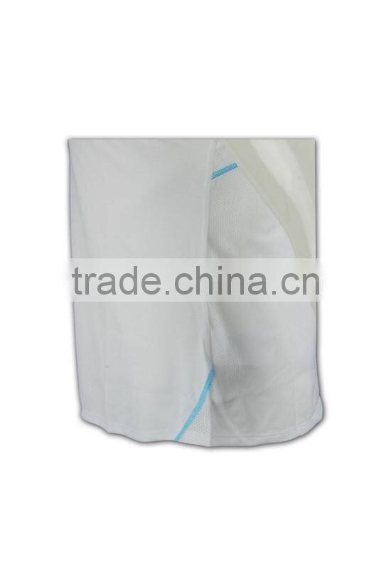 China manufactory high quality dri-fit white low MOQ custom vests