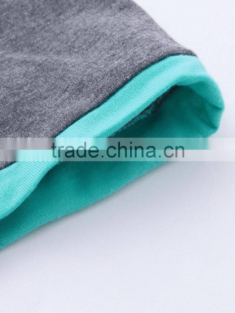 Custom Women Latest Design Tracksuit Women Summer Cotton Patchwork Short Sleeve Sport Tracksuits