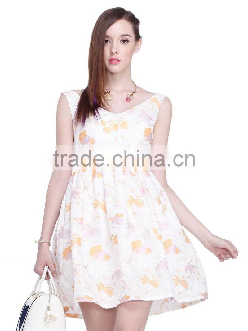 Modern Girls partysu jacquard fresh dress