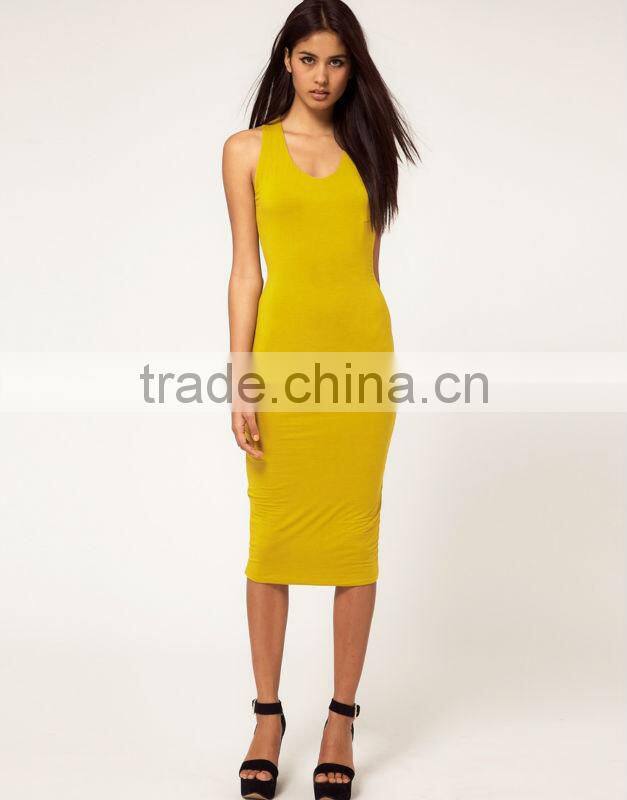 Starbright Asymmetric Open Back Midi Dress
