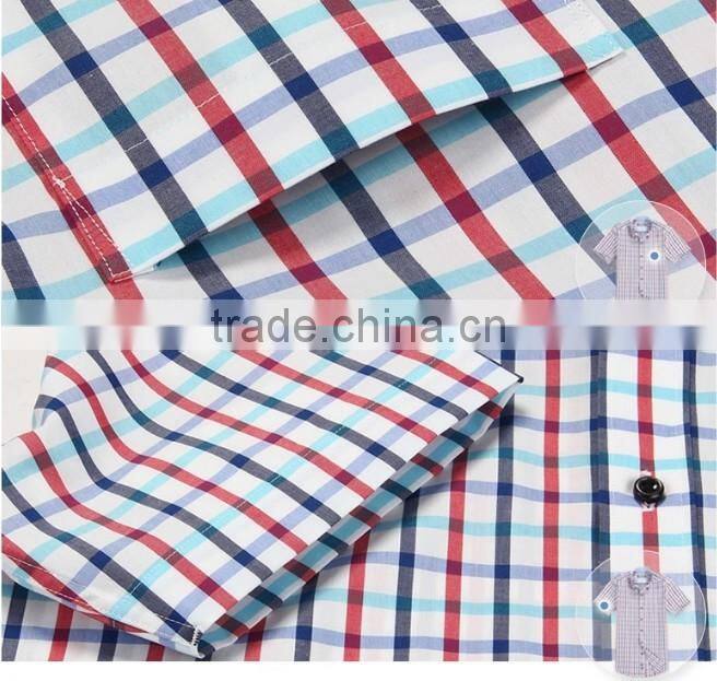 New style t shirt design for men fashion plaid t-shirts for men