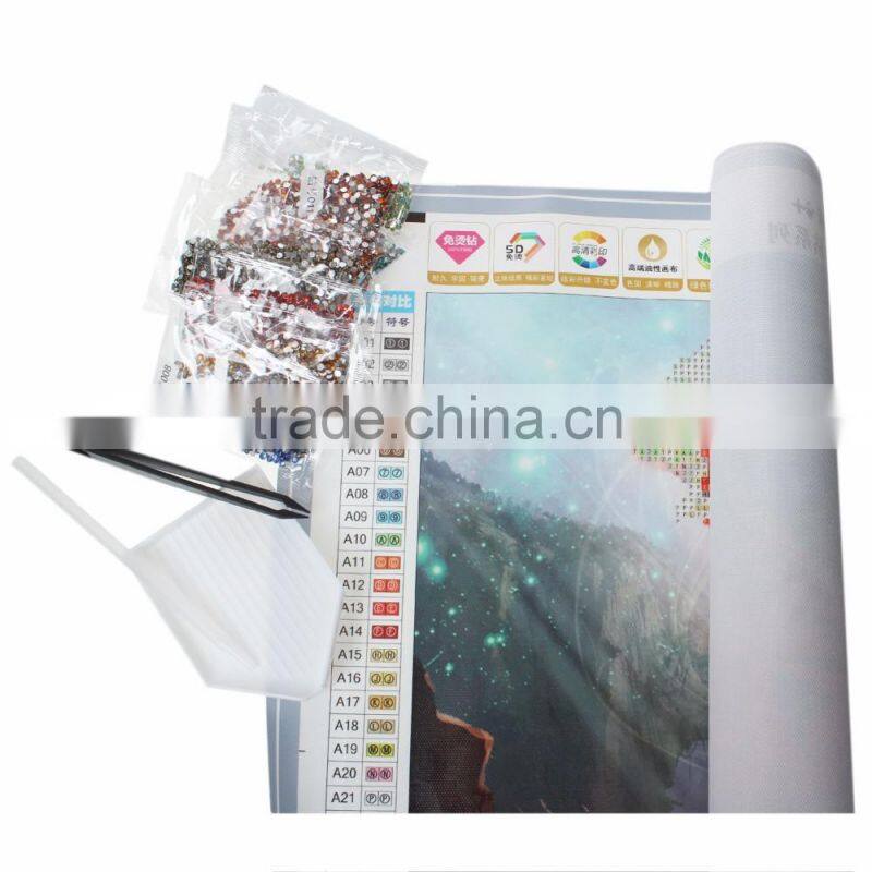 New Phoenix Pattern Embroidery Diamond Rhinestone Painting DIY Kit Cross Stitch Fabric