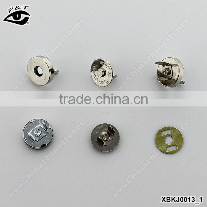 Hot sale magnet button for handbag metal magnet button for purse