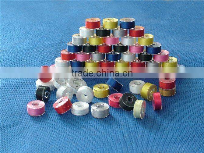 colored prewound bobbin thread