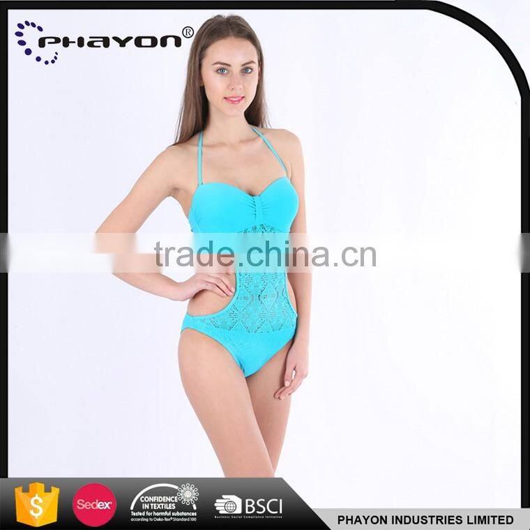 < OEM> Women extravagant fancy bikini swimsuit women bikini with stripe top