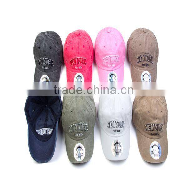 100%Cotton High Quality Washed Baseball Cap TH-622