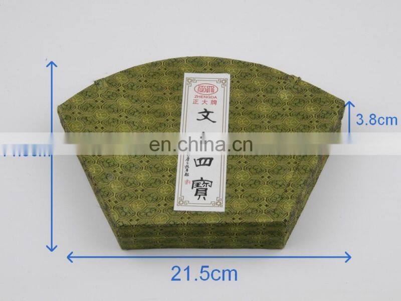 Fan Brocade Box, 21.5x14.5x3.8cm Chinese Calligraphy Set