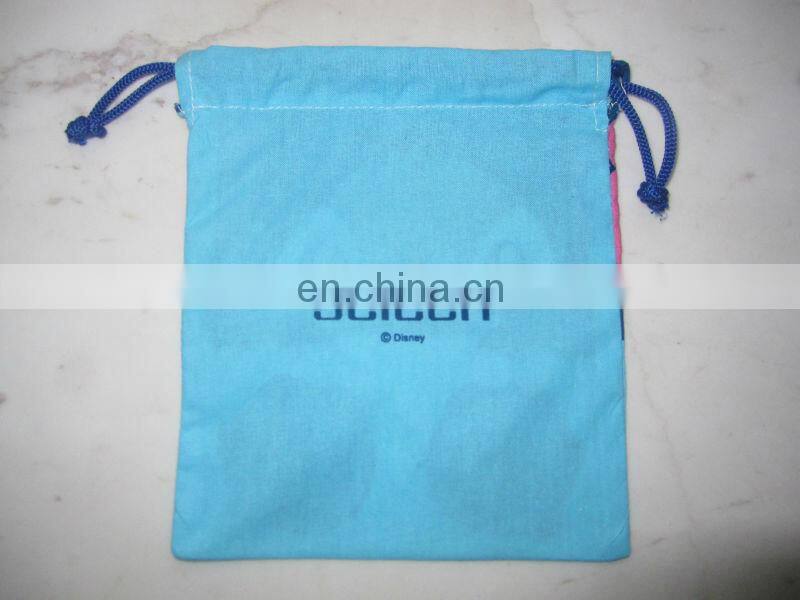 Promotional flocking mobile phone carry bag embroidery small bag