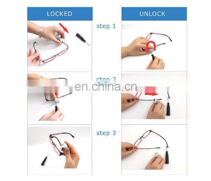 DRAGON GUARD glasses display alarming tag, glasses alarm tag for supermarket