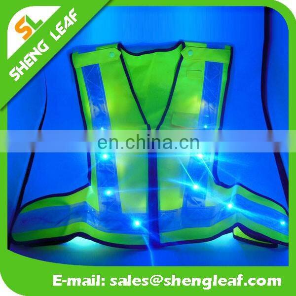 2017 Custom design of flashing LED safety vest.