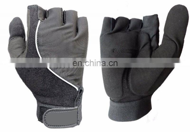 NEW FULL THUMB HALF FINGER GEL PADDED WHEELCHAIR SPECIFIC SPORT GLOVES