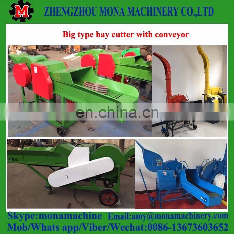 Hot sale wheat/straw/grass/hay animal feed cutting/cutter/chopper machine