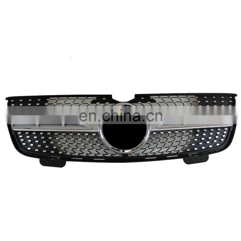 Front Grill Grille Silver Diamonds Fit for Mercedes Benz X164 GL-Class 06-12 ABS