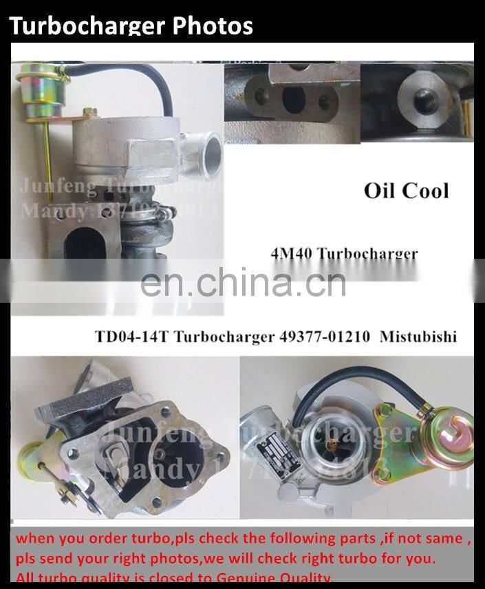 TD04-14T 4M40 Turbocharger 49377-01200 Turbo for Mistubishi Pajero