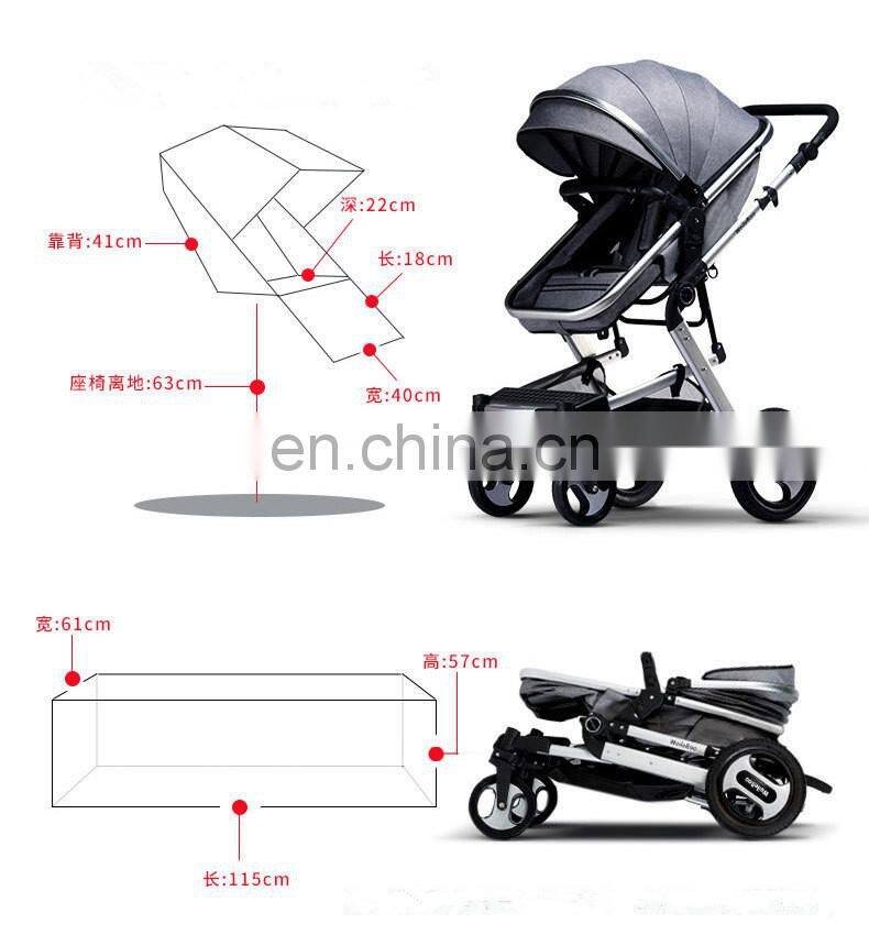 hot mom baby stroller 3 in 1/baby stroller folding bike/4 in 1 baby stroller