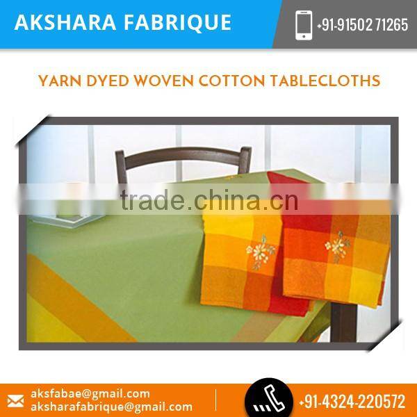 Wide Range of Designer Cotton Table Cloth for High Sale at Good Payment