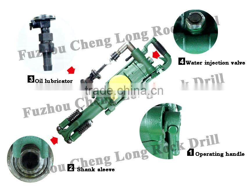 Quality best stable mine equipment Y24 air leg rock drill