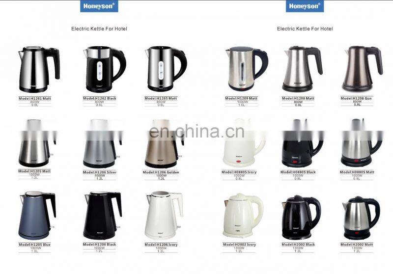 Hotel kettle water electric 0.6l stainless steel supplier 850w