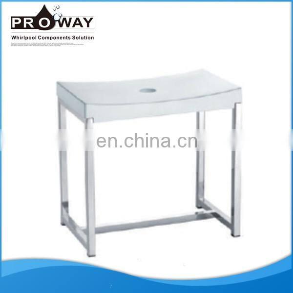 PROWAY High Quality Stainless Steel Wall Mounted Shower Seat Folding Bath Chair for Bathroom Shower