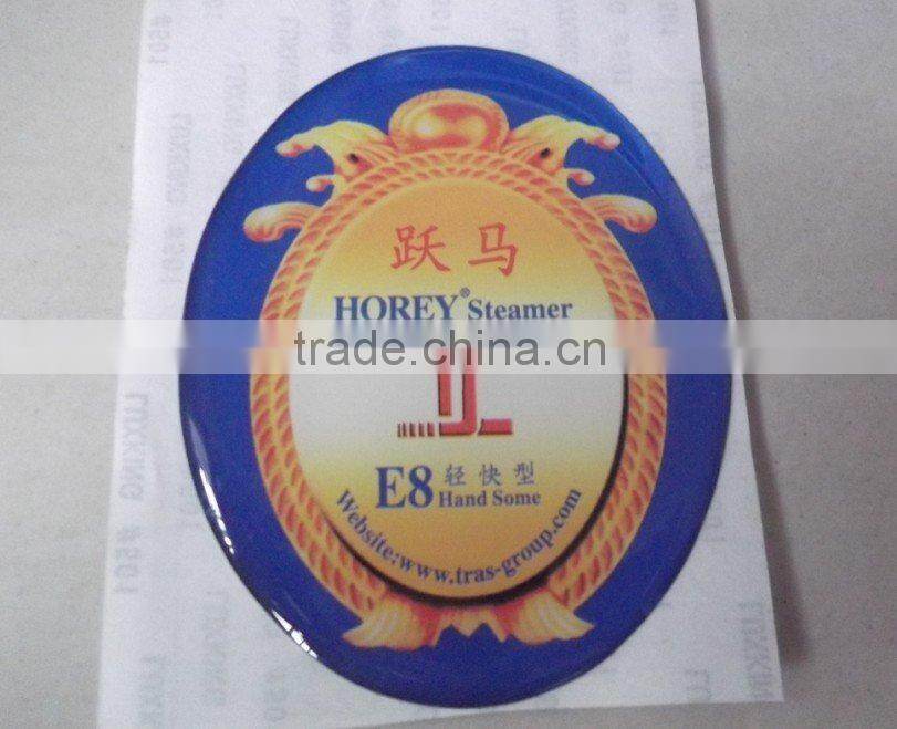 Alibaba China manufacturer custom logo print epoxy sticker