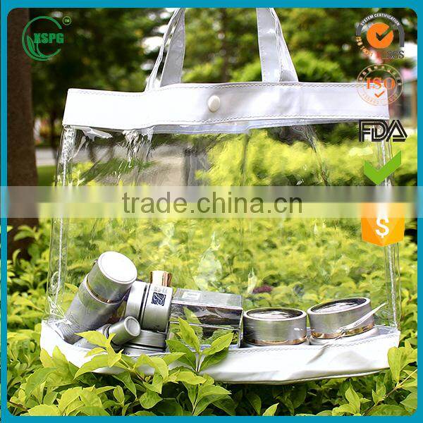 Custom Transparent Plastic Pvc Reseable Carry Handle Bag/Bags