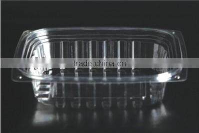 Clear PET salad box, disposable plastic food container, take away food package container, plastic vegetable cup