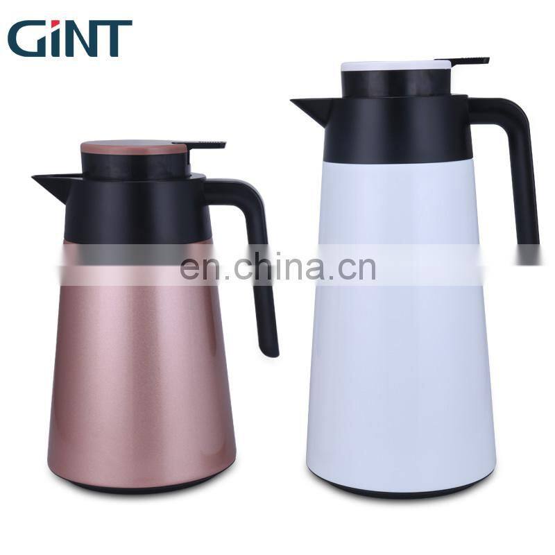 GiNT 1L China Factory Price Tea Pot BPA Free Stainless Steel Glass Coffee Pots for Drinking