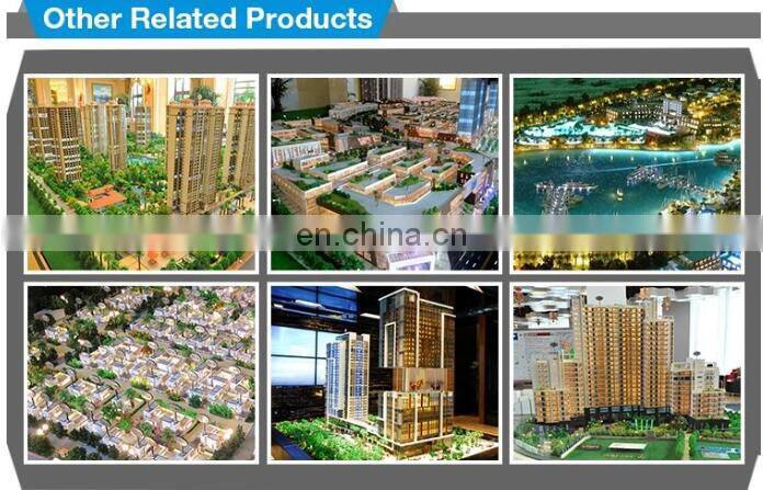 3d miniature plastic scale apartment building model