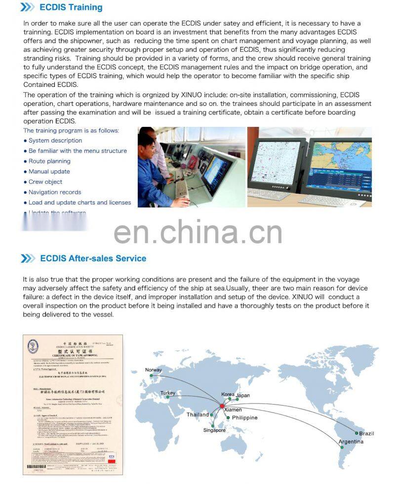 Marine electronics maritime navigation communication Xinuo HM-5818 S57 S63 Electronic Chart Display And Information System ECDIS