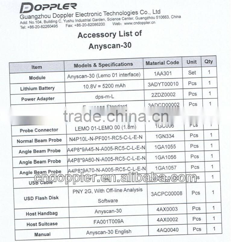 Traditional Portable Ultrasonic testing instrument-Anyscan-30
