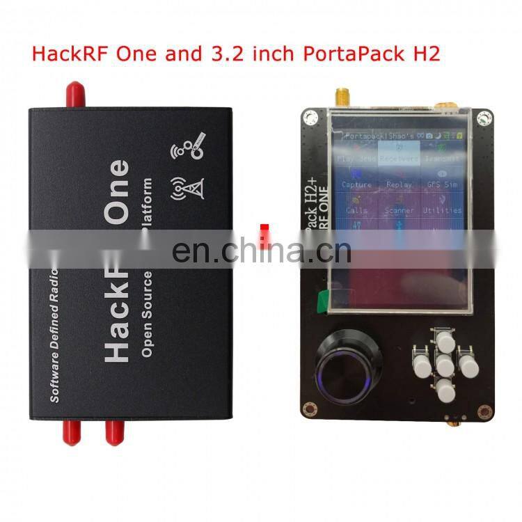 1MHz-6GHz HackRF One SDR Platform w/ Shell + PortaPack H2 3.2" Touch Screen 0.5PPM TCXO Clock