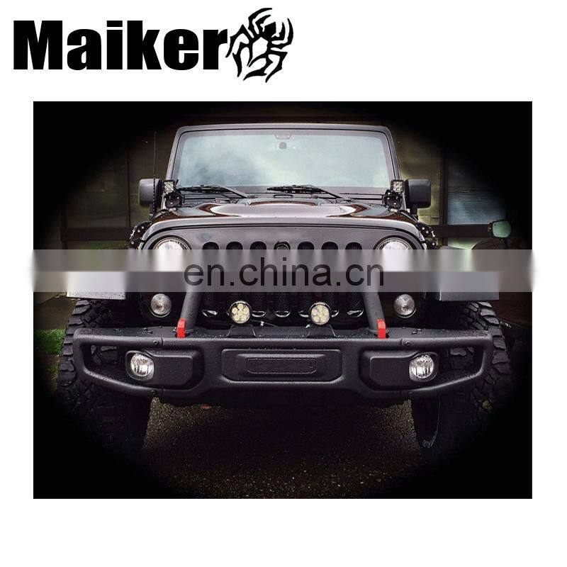 2007-2017 Front Bumper Guard For Jeep Wrangler JK 4x4 Offroad Accessories Winch Bar Steel Bumper