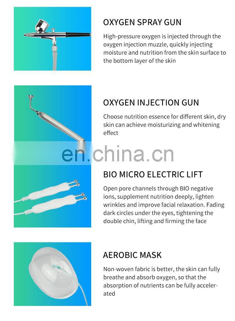 Factory Dual-Screen Water Oxygen Jet Facial Machine Facial Deep Clean Hydration Firm Lifting Skin Care Beauty Instrument
