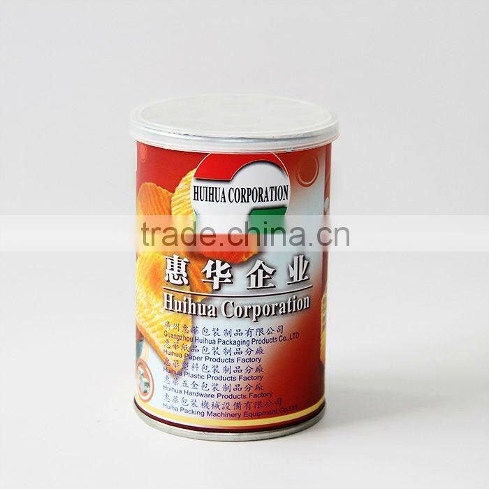 Snack packaging tube
