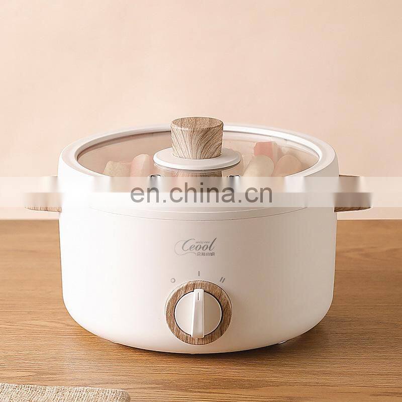 Household mini electric hot pot, electric boiling pot, multi-function student dormitory