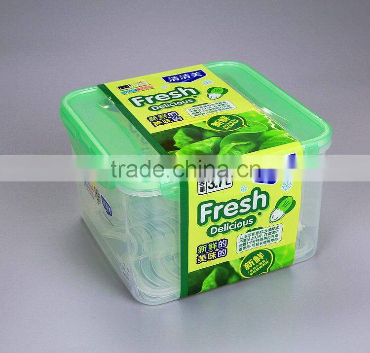 Square Plastic Airtight Food Container food freshness preservation box