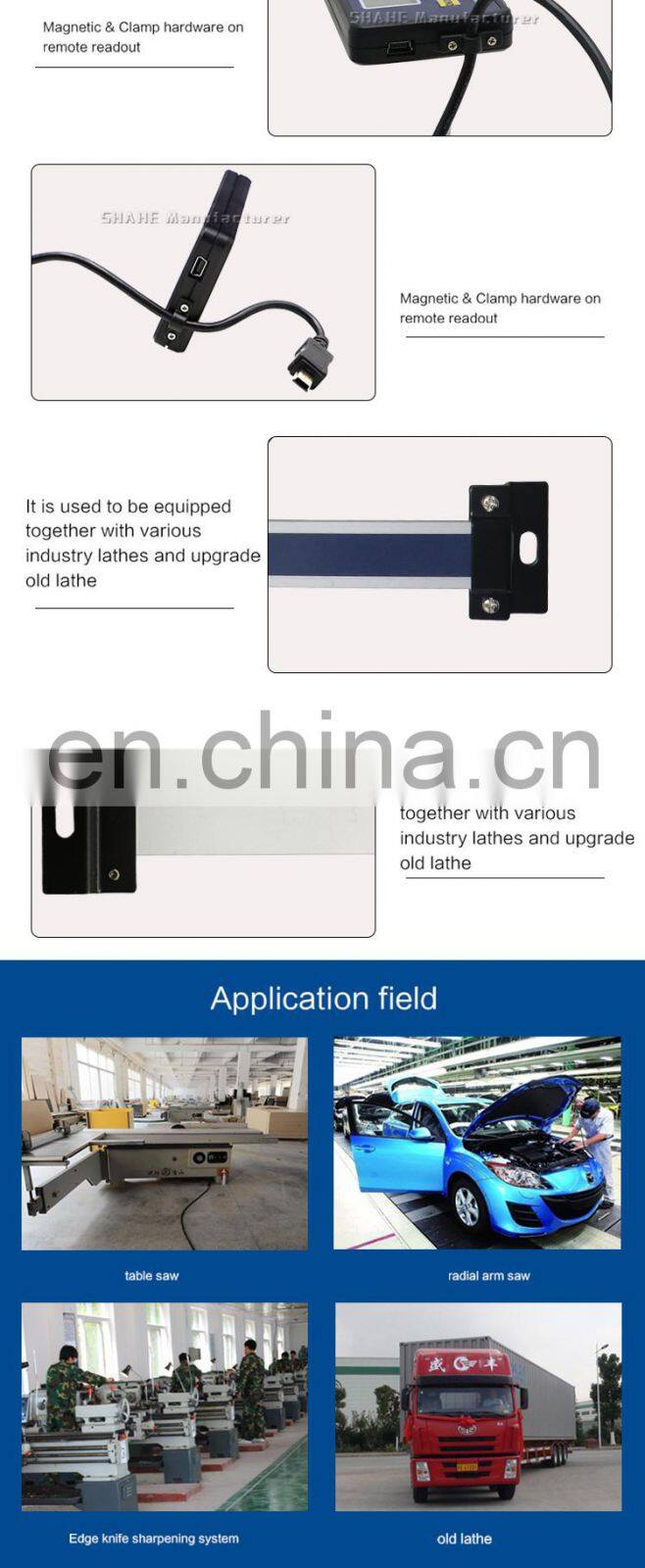 0-150mm 6" 0.01 mm Magnetic Remote Digital linear scale with digital readout External Display Electronic linear scale