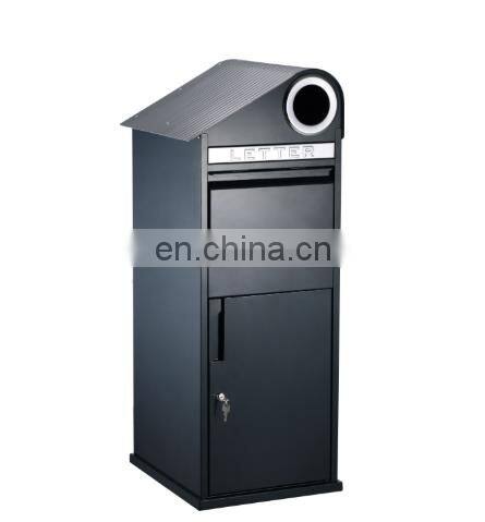 Postal Secure waterproof Outdoor Top opening Standalone Courier Parcel Delivery Box with anti theft lock