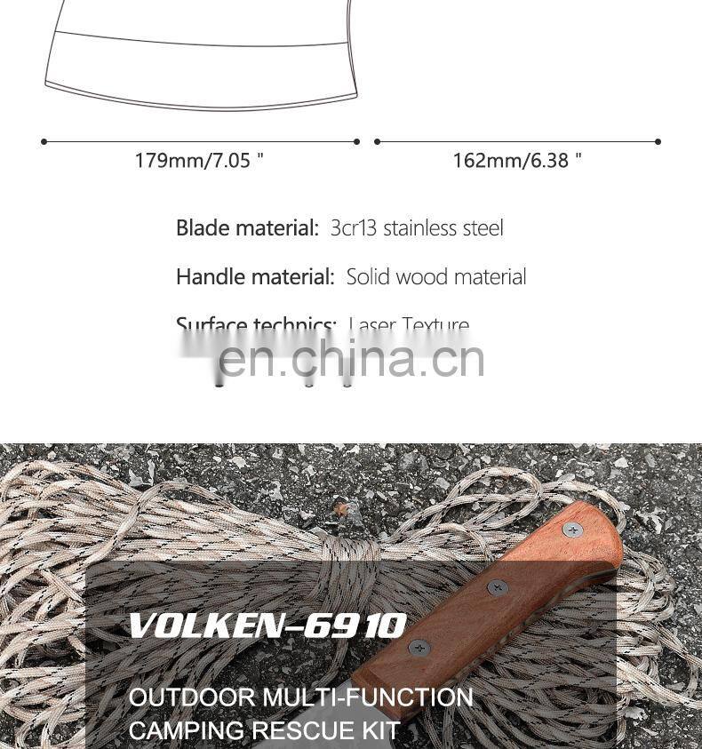 Good quality solid wood stainless steel material inflatable axe laser texture technology inflatable axe