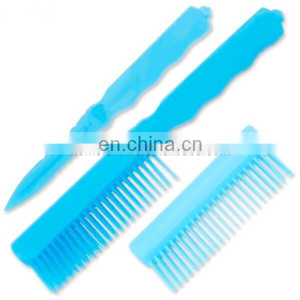 9 Inch plastic handle knife with plastic fixed blade knife for gift