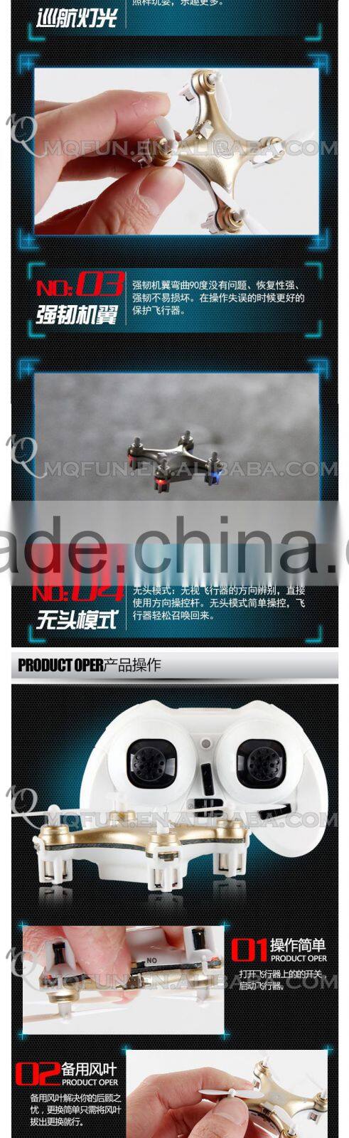 Mini Qute kawaii RC remote control flying Helicopter Quadcopter drone 2.4GHz aerial photo Educational electronic toy NO.CX-10A